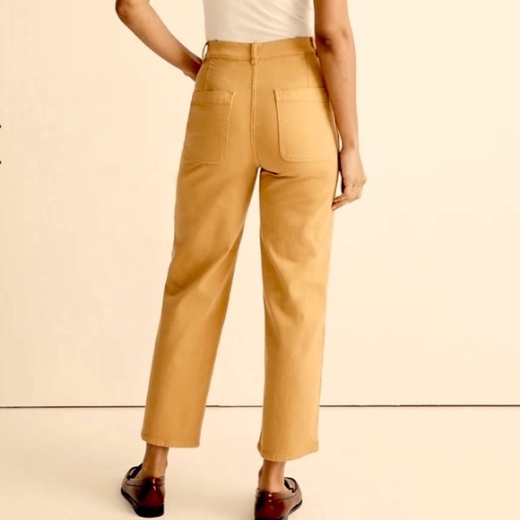 Madewell Emmet crop wide leg jeans denim in Earthen Gold size 32 - Picture 4 of 7